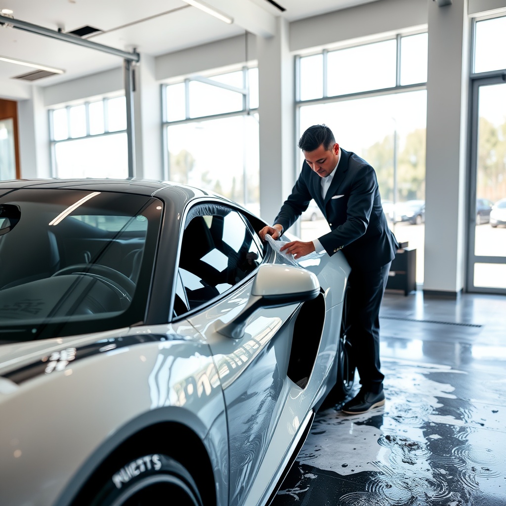 Luxury car wash service in Singapore