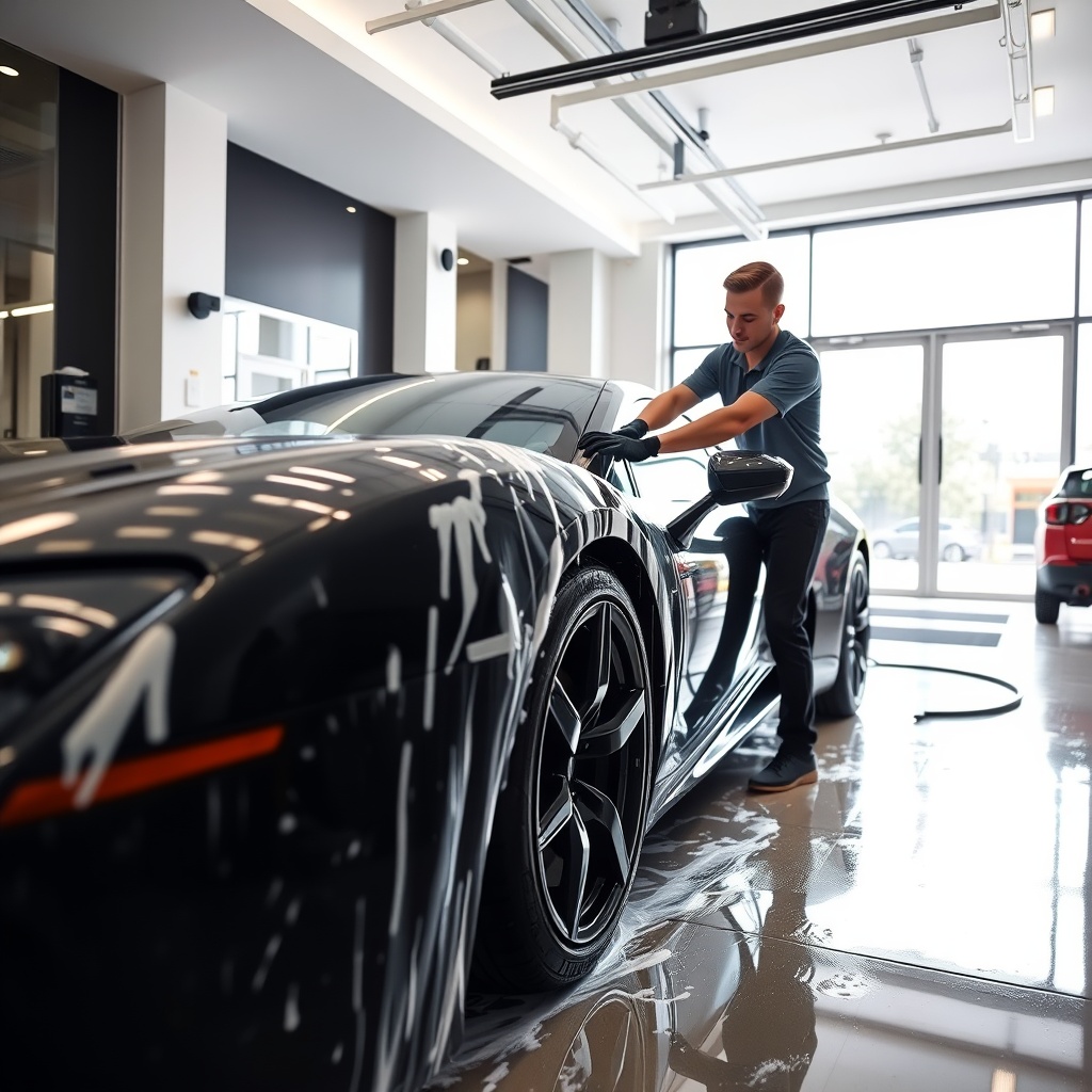 Luxury car wash service