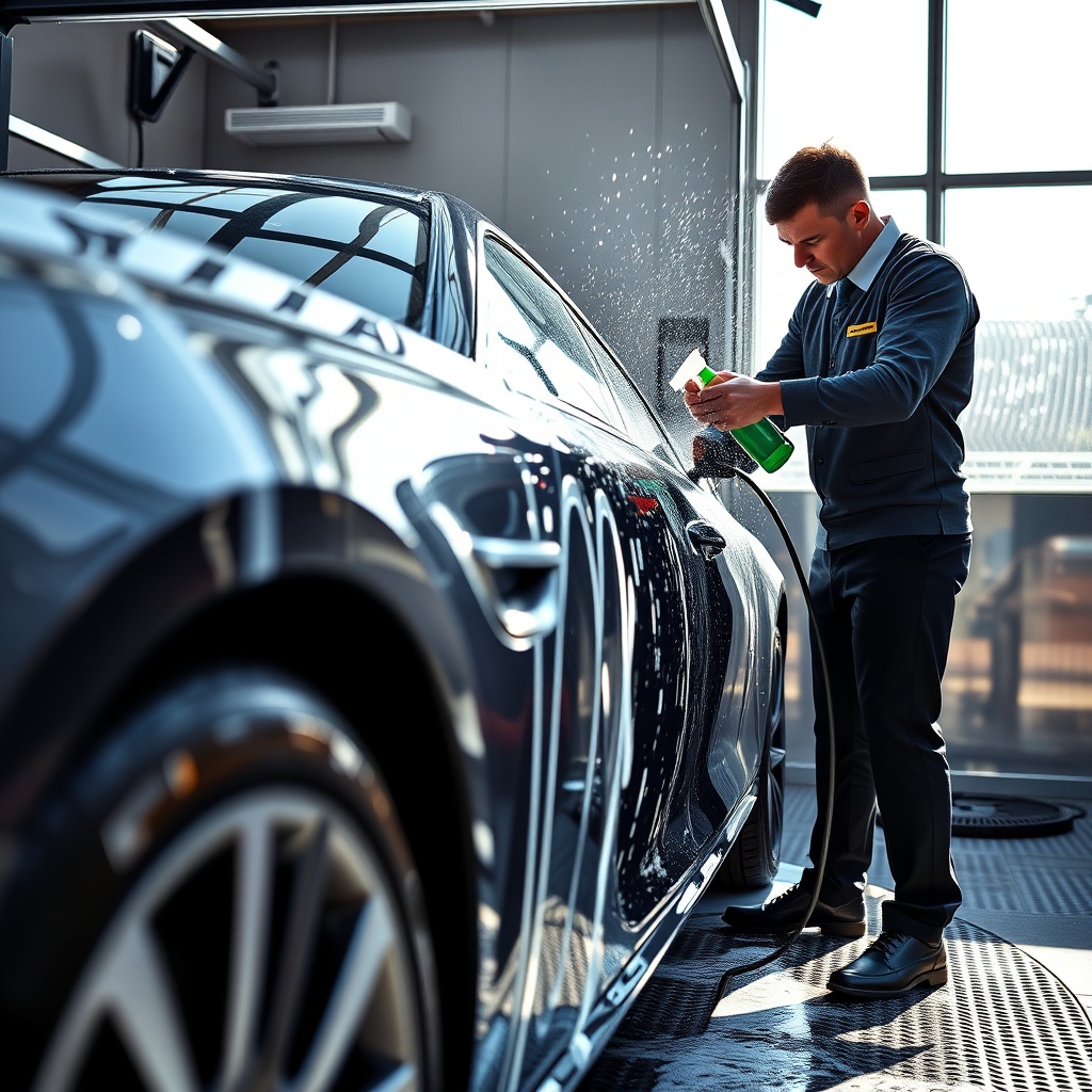 Luxury car with ceramic coating