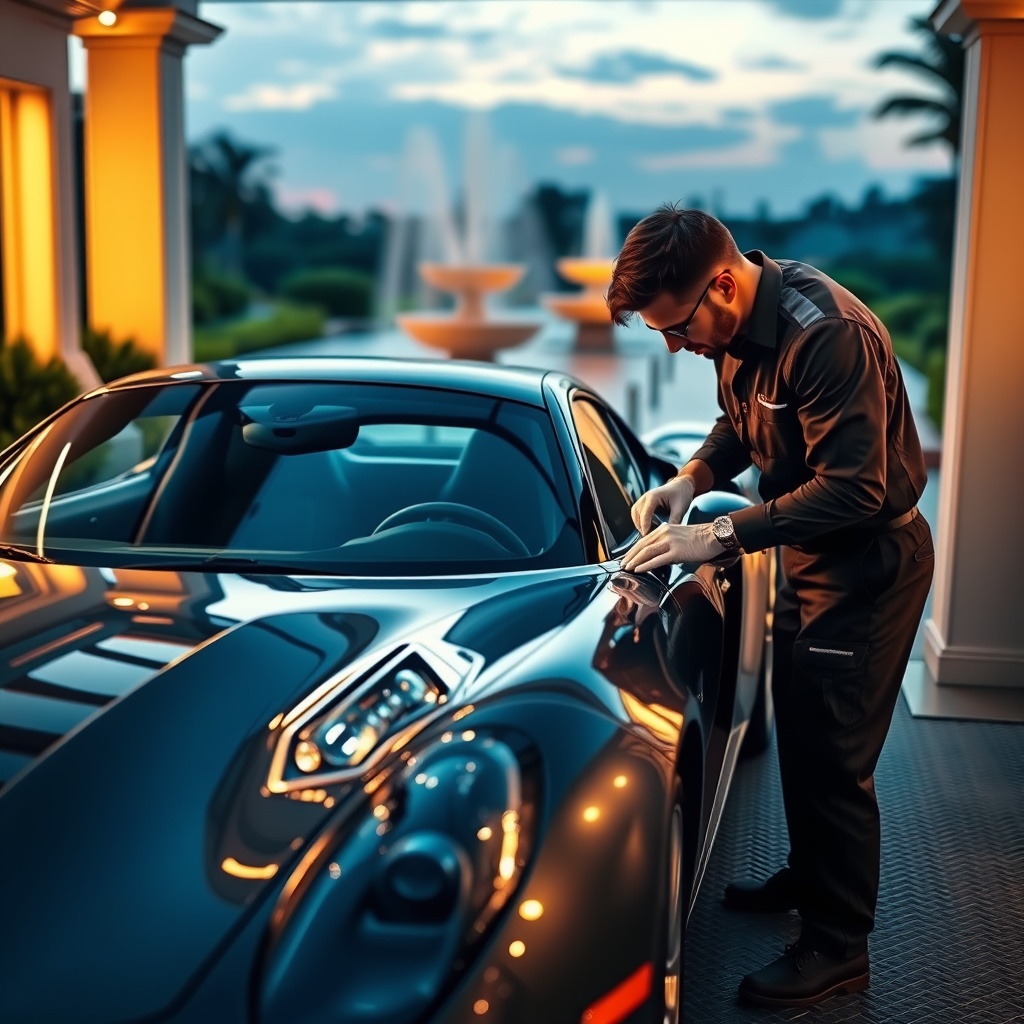Luxury car wash in Singapore